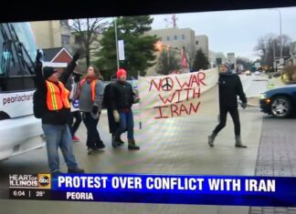 ‘No War’ absolutely still plays in the streets of Peoria
