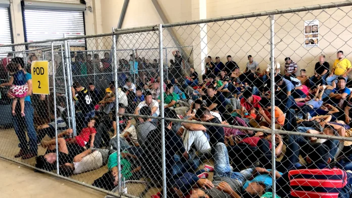 immigrant detention cage