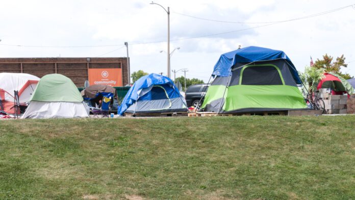 Bloomington homeless encampment