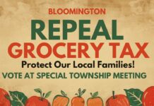 Repeal Bloomington’s Grocery Tax Bloomington Repeal Grocery Tax Protect Our Local Families! Vote At Special Township Meeting